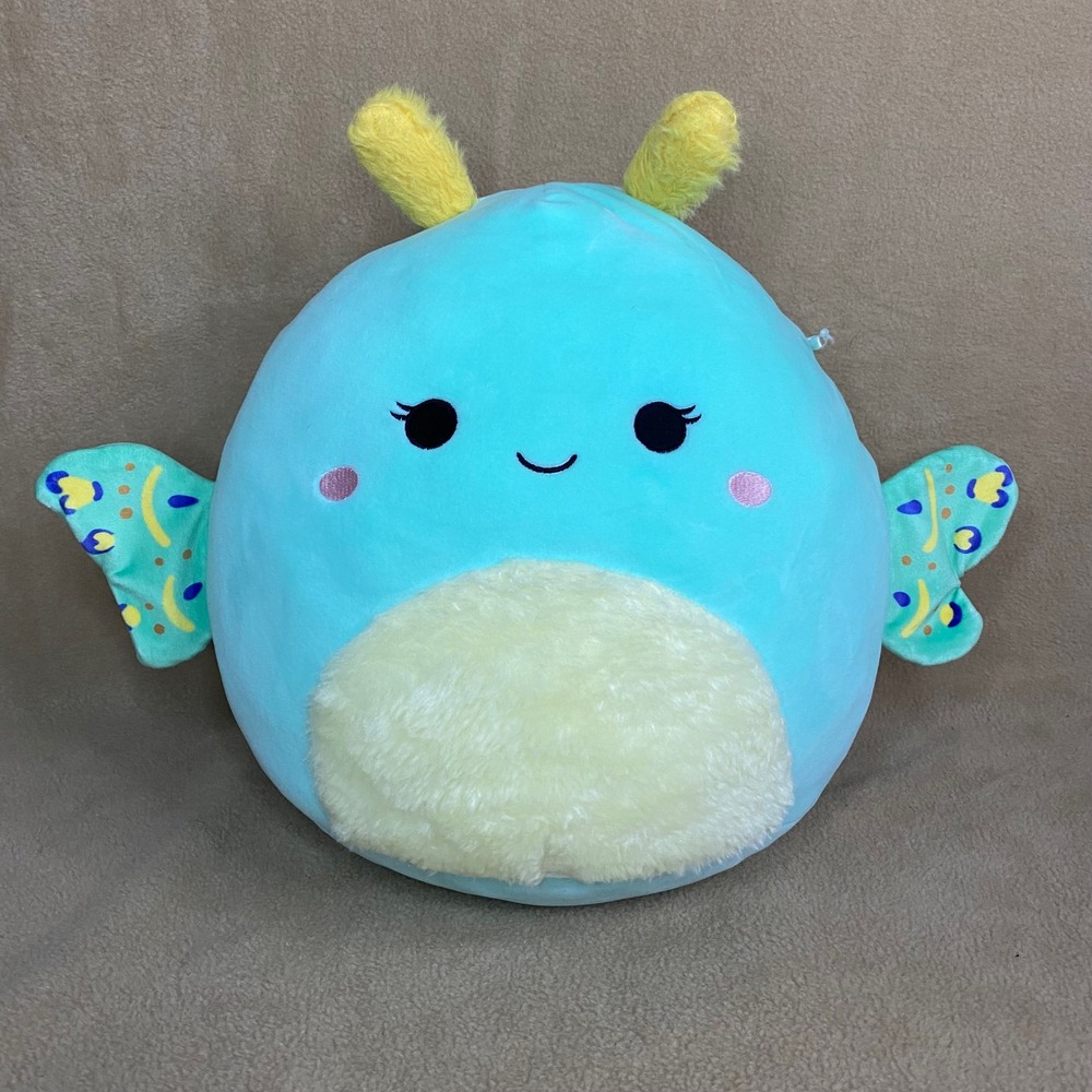 Squishmallows Connie the Moth Plush Toy Blue Soft Stuffed‎ Animal Kids Gift 12in